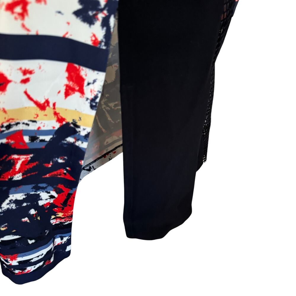 Sachin & Babi Colorblock Abstract Print Mesh Deta… - image 8